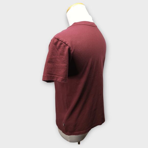 Women's Vans Off The Wall Maroon Palm Tree Shirt Size Small - Picture 3 of 7